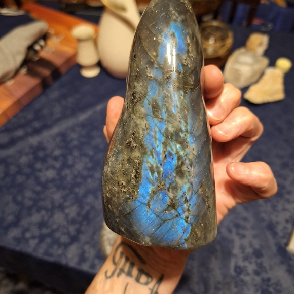 Source Unknown Labradorite Sculpture - Gray and Blue - Picture 7 of 13